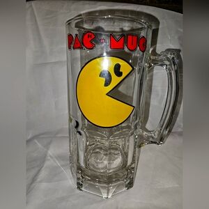Vintage large pac man beer mug